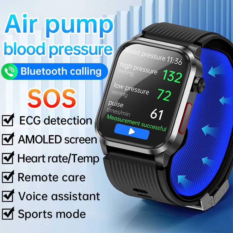 P300pro BT Call Air Pump Airba – обзор и цена Fall Detection Watch