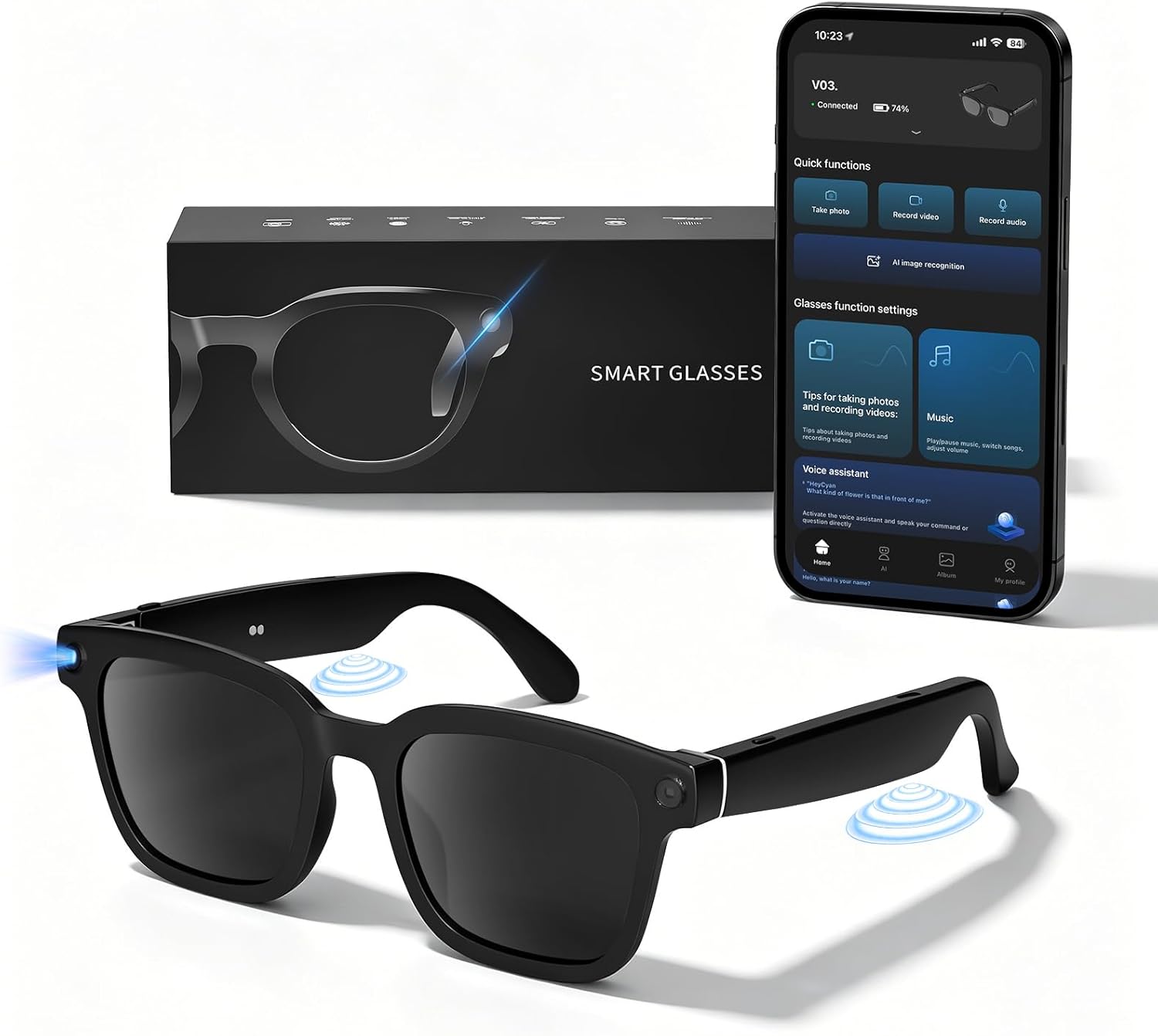 HD Camera Bluetooth Smart Glas – обзор и цена Smart Glasses Lens
