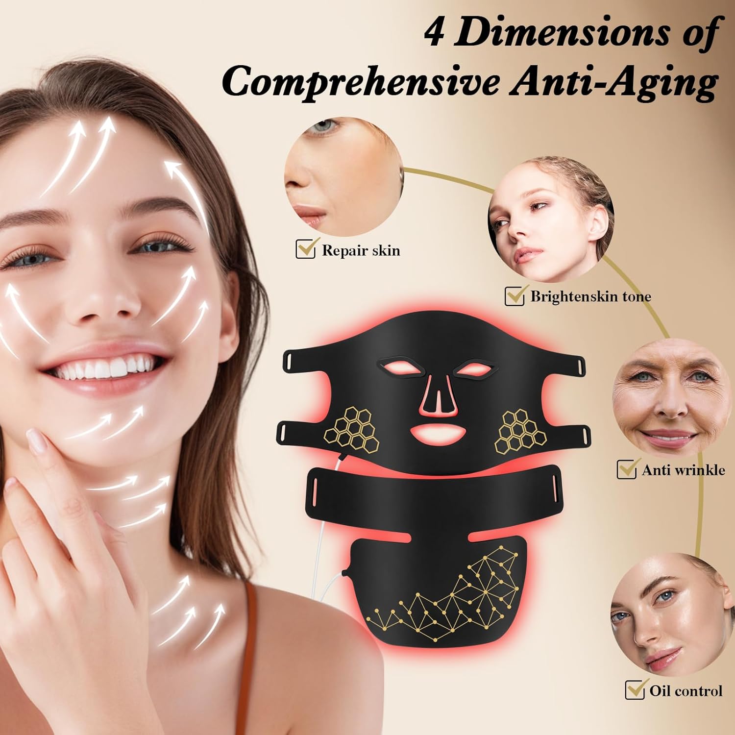 Red Light Therapy for Face and – обзор и цена Galvanic Skin Sensor