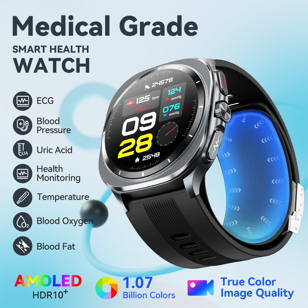 NOYAFA New ECG+PPG Blood Fat U – обзор и цена Fall Detection Watch