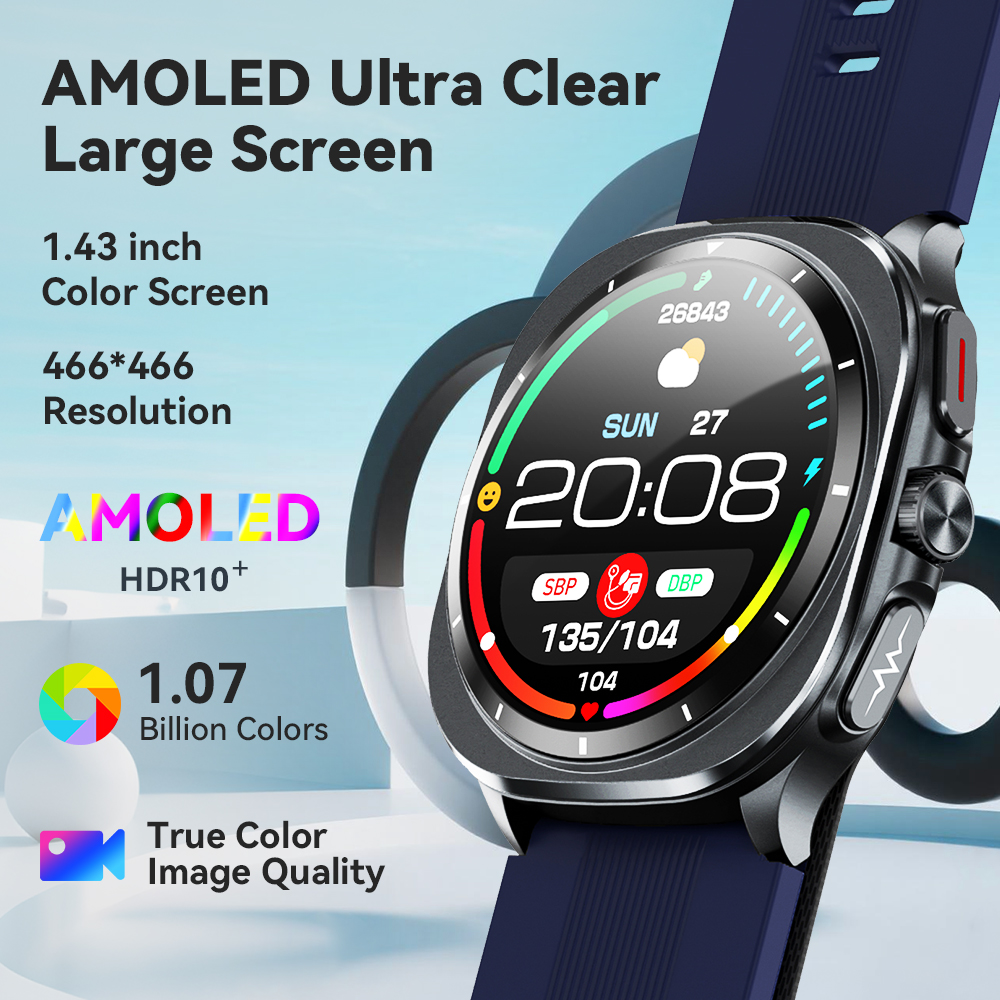 NOYAFA New ECG+PPG Blood Fat U – обзор и цена Fall Detection Watch