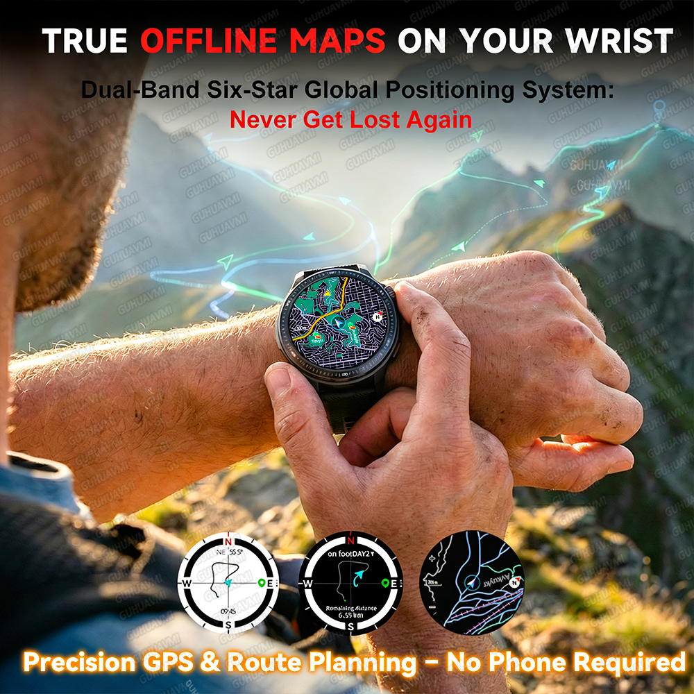 NEW 4G Memory GPS Offline Map  – обзор и цена Fall Detection Watch