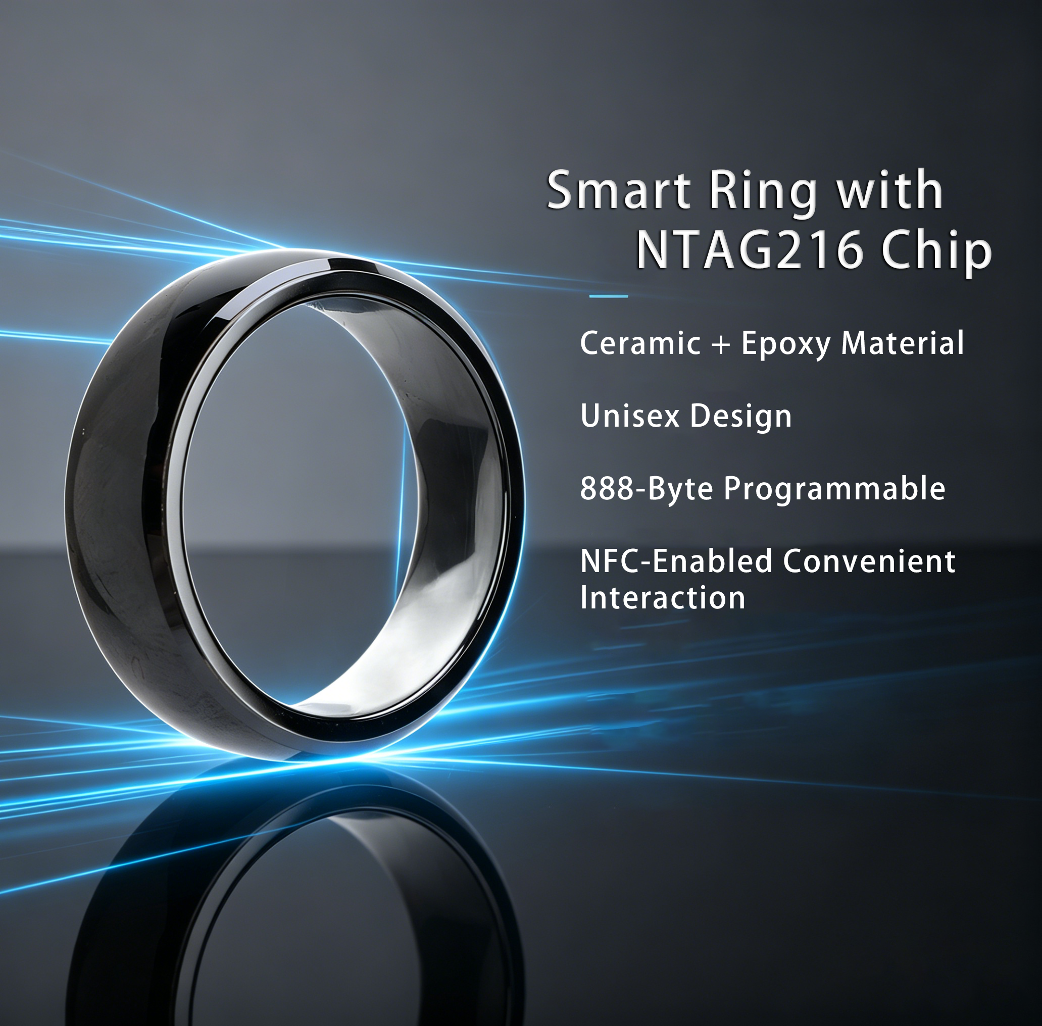 NFC Full Ceramic Smart Ring Co – обзор и цена Smart Ring Nfc Pay