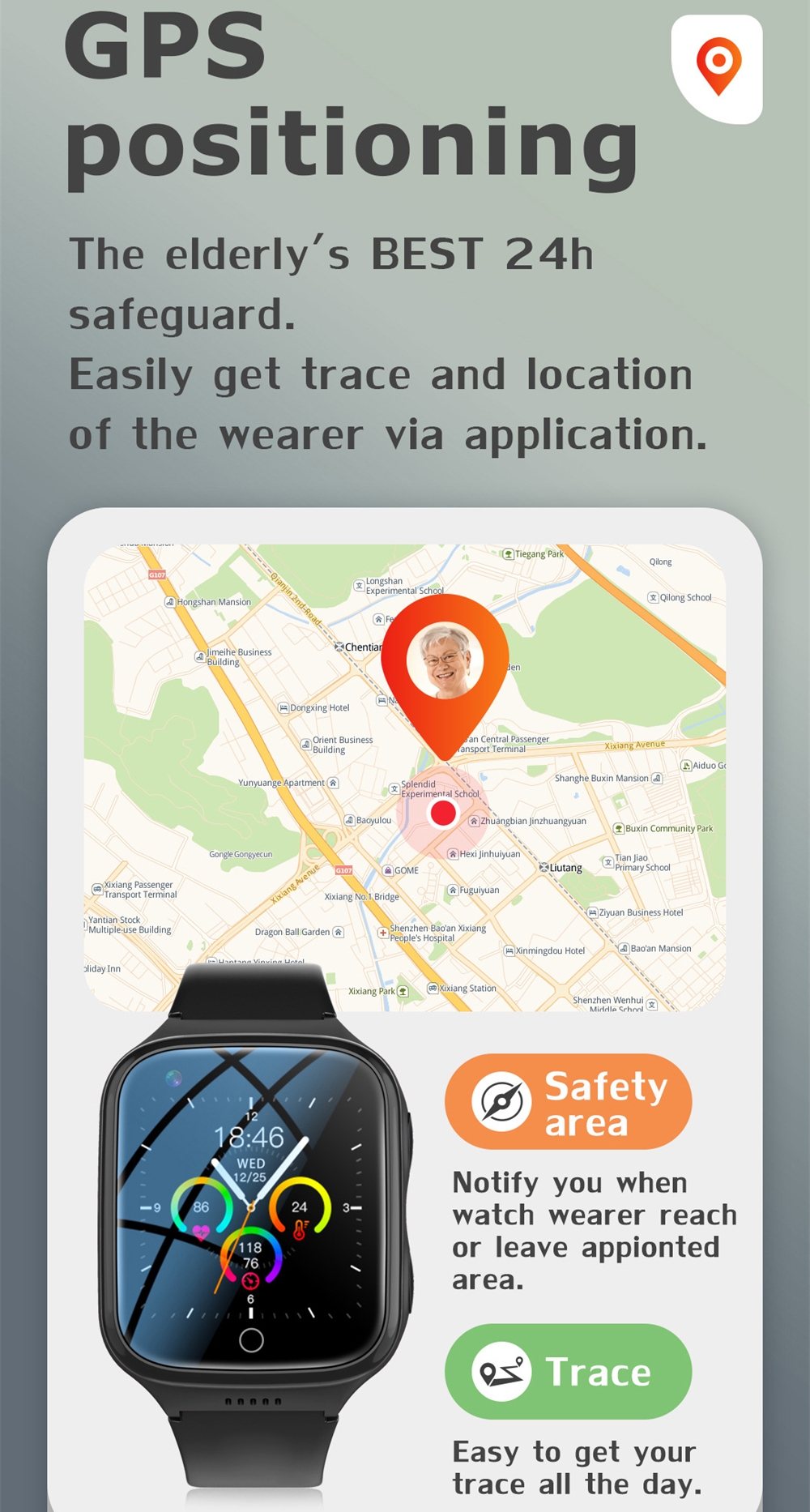 Falling Detection Watch Elderl – обзор и цена Fall Detection Watch