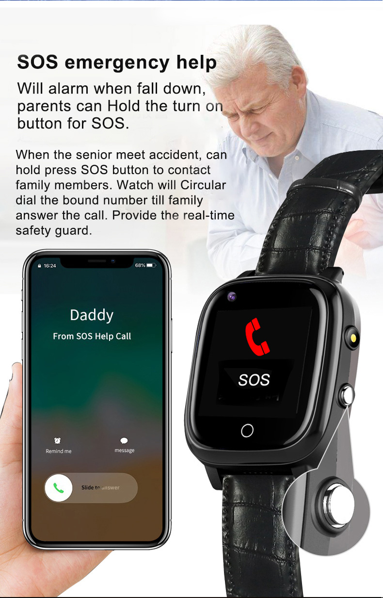 Elderly Smart Watch For Old Pe – обзор и цена Fall Detection Watch
