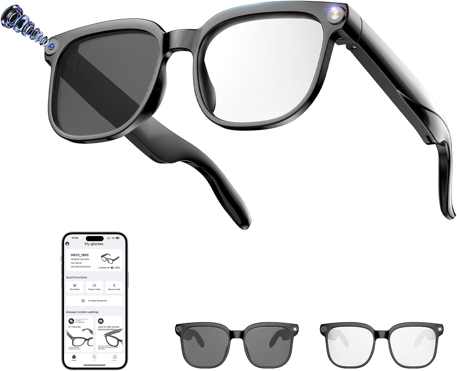 AI Smart Glasses: 8MP Camera,  – обзор и цена Smart Glasses Lens