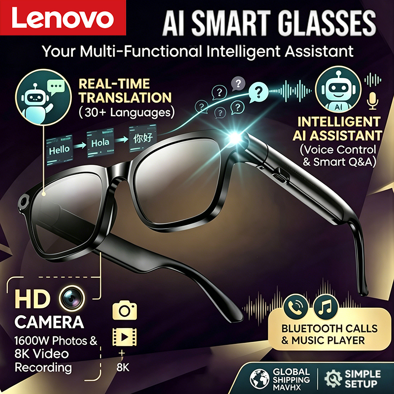 Lenovo 1600MP Camera 8K HD Sma – обзор и цена Smart Glasses Lens