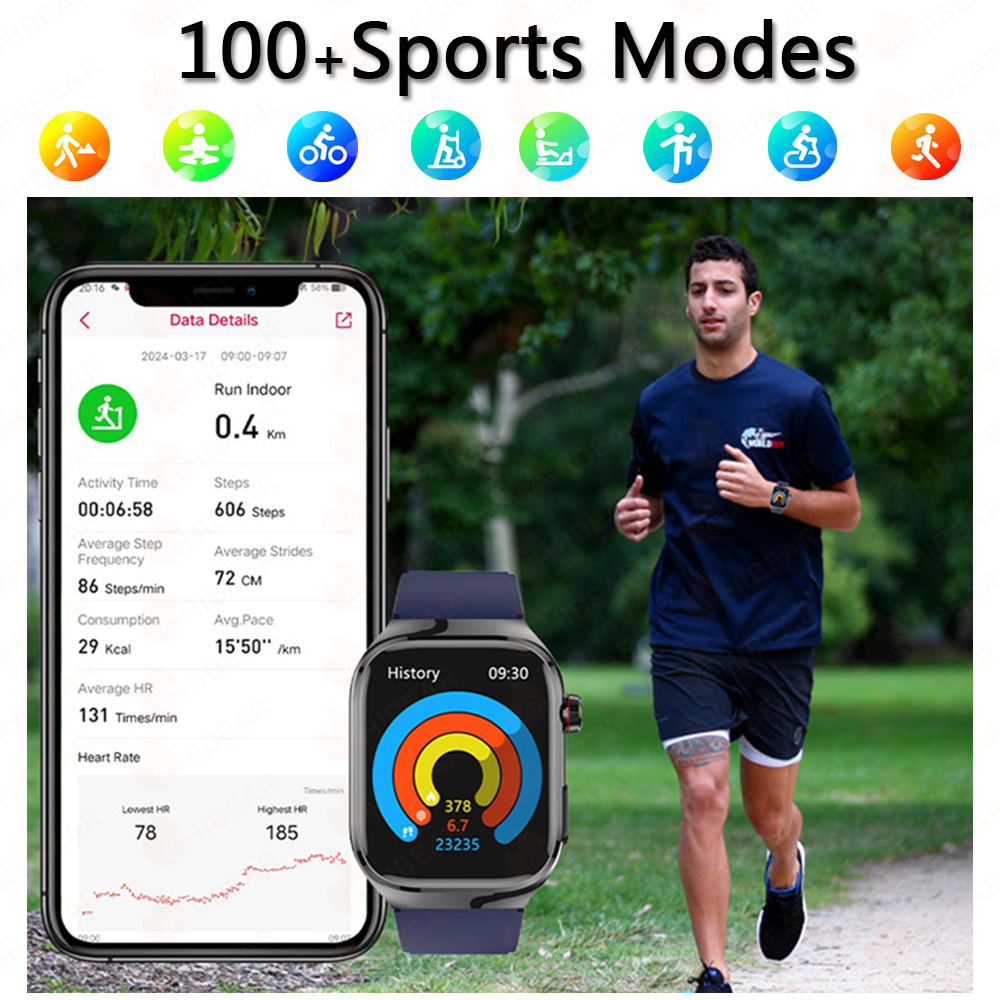 TK16 Smart Watch Men 2.04 Inch – обзор и цена Fall Detection Watch